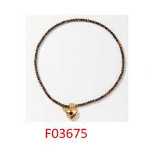 Glisma Dây chuyền đá mắt hổ tình yêu, thiết kế độc đáo dành cho nữ, kiểu Maillard, thích hợp cho mùa đông và mùa thu, kết hợp với áo len, thể hiện gu thẩm mỹ cao cấp, trang sức phương Tây, phong cách cổ điển, đá quý, trang phục, dành cho mẹ/phụ nữ/cô gái/người mẹ, cao cấp, dây chuyền mặt charm, mùa hè/bãi biển/dạ hội, nhiều lớp/đá quý/hạt/pha lê, mặt charm/dày dặn. - Vàng - Xem 7