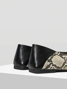 MOTF BAILARINAS VINTAGE, ZAPATOS CÓMODOS Y ELEGANTES DE PUNTA CUADRADA TIPO SLIP-ON PARA MUJERES, ADECUADOS PARA TODAS LAS ESTACIONES - Albaricoque - Ver 4