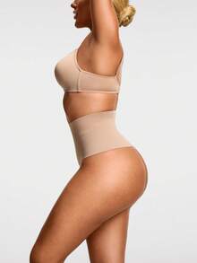 SHAPORA 2 Stücke Damen bequeme minimalistische Formwäsche Unterteil, Schwarz/Beige - Verschiedenfarbig - Übersicht 7