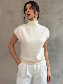 Firerie Damen Lässiger & Bequemer Einfacher Mode Oversized Pullover für Ältere, Herbst/Winter, Abschluss, Schulanfang, Herbst Damen, Schulanfang, Old Money, Büro für Frauen - Aprikosenfarben - Übersicht 5