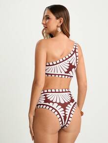 CAJUNI بكيني بطبعة زهرية مع حمالة رقبة للنساء للاستخدام في الشاطئ والعطلات الصيفية