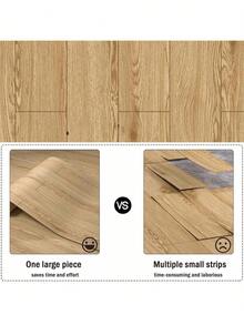 1 Roll 40X300CM Wide Vinyl Flooring Roll Self-Adhesive, Wood Grain Floor Tiles Peel And Stick Floor Stickers Durable Easy Install For Bathroom&Kitchen - Multicolor - View 7