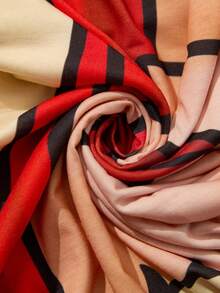 Sylviya Women's Round Neck Digital Print Sleeveless Summer Dress Love - Red - View 7