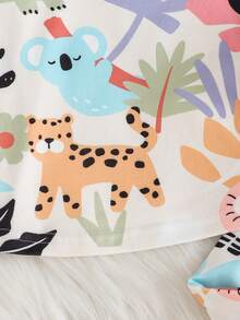 Cozy Pixies Baby Girl Cartoon Pattern Knit Soft Crew Neck Long Sleeve Top And Elastic Waist Long Pants Snug Fit 2-Piece Pajama Set Wildflower Baby Clothes Baby Girl Long Sleeve Set Two Piece Toddler Set Floral Print Baby - Baby Pink - View 6