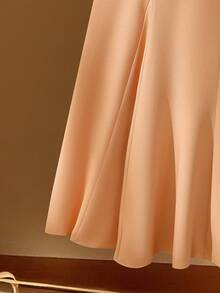 GlowEve Elegant Long Sleeve Cinched Waist Top - Bodycon Skirt Set