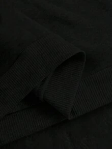 INAWLY Áo sweatshirt nữ dáng rộng in họa tiết đèn lồng, thích hợp cho mùa thu. - màu đen - Xem 4