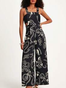 CAJUNI جمبسوت كاجوال بدون أكمام مطبوعة بالكامل