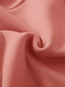 SHEIN 2pcs Baby Girl Cute Solid Color Ruffle Trim Sweatshirt & Sweatpants Set, Autumn/Winter - Dusty Pink - View 9