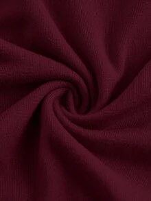SHEIN EZwear 3件套女士休闲纯色圆领褶皱长袖T恤，秋冬 - 彩色 - 查看 10