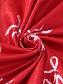 2 Stücke Baby Mädchen Rosa & Weiß Langarm Romper Pyjama Set, süßes Polka Punkt & Schleife Muster Design