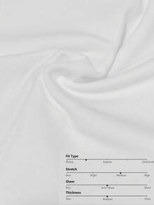 SHEIN BASICS Solid Form Fitted Tee/Summer - White - View 8