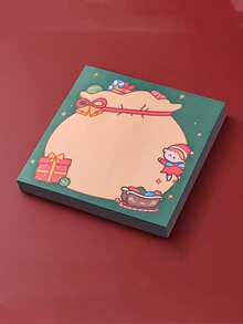 6pcs Christmas Note Book, Suitable For Students, Office Study Notes, Santa Claus Memos - one-size - View 3