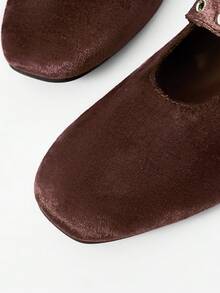 MOTF PREMIUM VINTAGE MARY JANE BALLET FLATS - Coffee Brown - View 6
