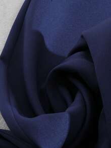 SHEIN Clasi Áo sơ mi kẻ sọc chắp vá màu trơn cỡ lớn, quần ống rộng màu trơn, quần dài ống rộng, bộ 2 món cho nữ, thu/đông - Nhiều màu - Xem 6