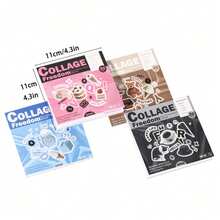 20sheets Stickers Book Junk Journal Supplies Long Strip PET Collage Sticker DIY Scrapbooking Art Collage Stationery Planner Decor Stickers - Multicolor - View 3