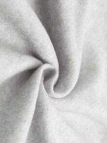 SHEIN LUNE 女士圆领“妈妈”英文印花设计短款长袖卫衣，休闲通勤校园风，适合居家、外出、约会、日常穿着，秋冬