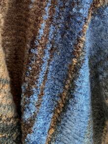 Soleia Winter Clothes Women's Fashion Sexy Contrast Stripe Backless Halter Neck Knit Romper - Multicolor - View 6