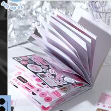 20sheets Stickers Book Junk Journal Supplies Long Strip PET Collage Sticker DIY Scrapbooking Art Collage Stationery Planner Decor Stickers - Multicolor - View 10