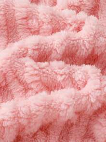 Genkimix Kids 2件套 女童可爱兔子图案柔软绒长袖上衣和裤子睡衣套装