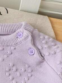SHEIN Vintaside Kids Bộ áo len trễ vai và quần dài thời trang thường ngày cho bé gái, quần áo bé gái màu tím hoa cà và xanh dương, bộ đồ ấm áp cho bé gái, bộ đồ màu tím nhạt cho bé, quần áo trẻ em màu tím, áo len mùa thu, quần áo dệt kim cho bé gái, áo len mùa đông cho bé gái, áo len dệt kim cho bé, bộ đồ dệt kim cho bé, bộ đồ mùa thu đông cho bé gái, bộ áo len cho bé gái. - Màu tím hoa cà - Xem 7