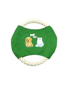 PETSIN 1 Piece Pet Cotton Rope Flying Disc, Durable Bite Training Dog Toy, Pet Chewing Toy, Pet Self-Entertainment Toy, Throwing Toy, Pet - Multicolor - View 13