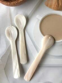 Cirelle 1 Piece Conch Spoon, Shell Material Tableware, Condiment (Tool), Kitchen Supplies, Facial Mask Spoon - Multicolor - View 6