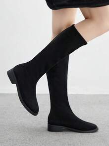 CUCCOO BIZCHIC 女士休闲粗跟高筒靴，百搭日常穿着