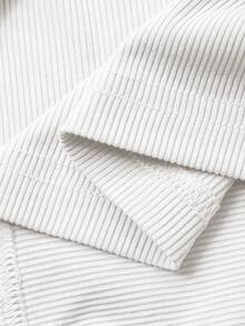 Dazy Plus 撞色蝴蝶结装饰二合一时尚长袖T恤，适合大码女性 - 藏蓝色 - 查看 6