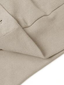 Calvornis 男士休闲通勤双排扣长袖夹克，秋季款 - 杏色 - 查看 6