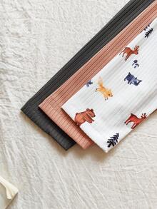 Vintaside Kids Salopetă pentru bebeluși de toamnă și iarnă, cu dungi multicolore, guler rotund, mânecă lungă și pantaloni lungi conici, format din șase piese, este confecționată din material cu dungi și se potrivește perfect. Este complet imprimată cu modele drăguțe de animale și imprimeuri cu dungi, având culori bogate și vii. Este potrivită pentru ocazii precum o excursie, relaxare acasă, învățarea mersului, activități pentru părinți și copii și fotografierea ca suveniruri.