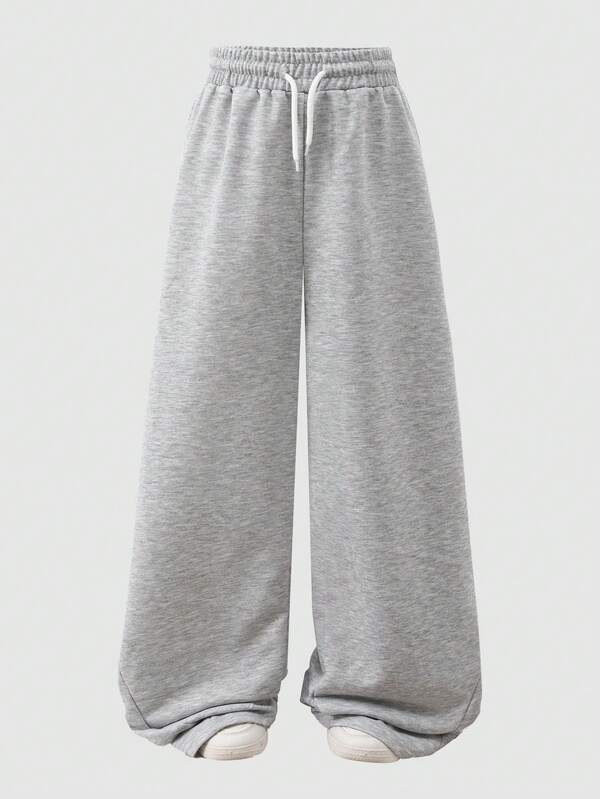 Loose Fit Curved Leg Sweatpants For Teen Girl Casual & Fashionable All-Match Versatile Joggers Suitable For Dancing, School, Sports