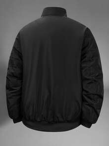Manfinity Homme Herren Outdoor Warme Reißverschluss Langarm Lässig Gefütterte Jacke, Windjacke/Outdoor Windjacke, Parka, Baggy, Winterjacke, Daunenjacke Herbst/Winter Herren Schwarze Jacke Bomberjacke Thermisch gefütterte Bomberjacke Herren Winterjacke Herren Gesteppte Bomberjacke Thermisch gefütterte Jacke Herren Gesteppte Jacke Herren Schwarze Jacke Herren Winterjacke Herren Gesteppte Bomberjacke Herren Gesteppte Jacke Gesteppte Fütterung Jacke Herren Jacken - Schwarz - Übersicht 2