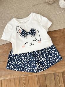 LMoss Baby Mädchen süßes Gepunktetes Top und Shorts 2-teiliges Outfit, Sommer