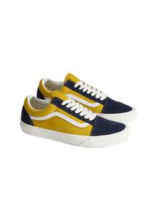 Vans Old Skool Unisex Sneakers Black Yellow VD9Y - 藍色的 - 查看 2
