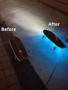 Teckwe 7-Color Magnetic Car Interior Atmosphere Lights Wireless, Mini USB C Rechargeable Car LED Lights, Interior With 6 Bright LED Beads Car Audio Control Lights Are Suitable For Car Decoration, Home Life, Party Decoration Night Lights.