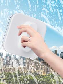 Dụng cụ lau kính từ tính hai mặt cho nhà cao tầng, dụng cụ lau kính từ tính mạnh cho cửa sổ một lớp 3-10mm trong phòng khách/phòng ngủ/phòng tắm, không cần điện, nhựa ABS bền, hoàn hảo cho nhân viên vệ sinh văn phòng, người già và người nuôi thú cưng, tuyệt vời làm quà tặng tân gia và Giáng sinh, bao gồm dây an toàn chống rơi, thích hợp cho kính một lớp - Nhiều màu - Xem 4