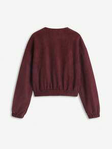 Sweetra Elegante chaqueta de motocicleta vintage burdeos, de moda para fiestas, diseño elegante y sofisticado para mujeres