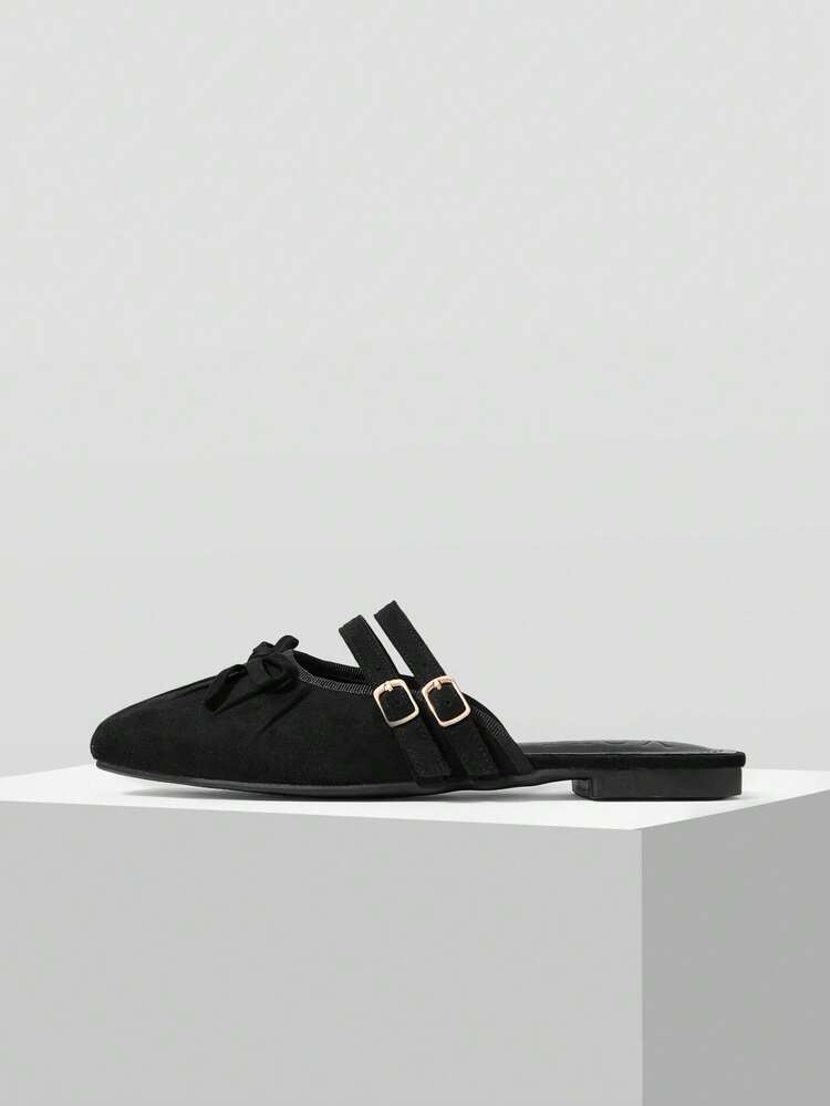 VINTAGE COMFORTABLE CASUAL BOW DECOR FLAT SHOES SPRING SHOES