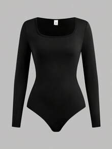 SHEIN Girlism 3件套少女高领罗纹针织长袖修身连衣裙，黑/白/灰三色可选，保暖内衬，休闲百搭，秋冬款 - 粉色 - 查看 7