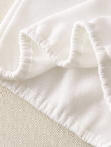 Elladie kids 年轻女孩蝴蝶结装饰圆领落肩长袖休闲运动衫