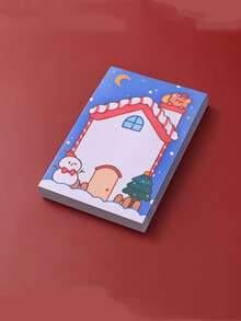 6pcs Christmas Note Book, Suitable For Students, Office Study Notes, Santa Claus Memos - one-size - View 5