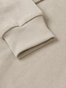 Calvornis 男士休闲通勤双排扣长袖夹克，秋季款 - 杏色 - 查看 5