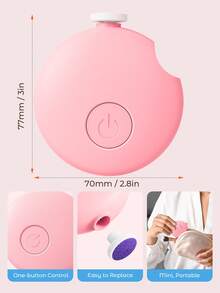 Teckwe 温和电动指甲修剪器儿童指甲钳自动磨甲器，6 个磨头，适用于脚趾甲和手指甲的指甲钳，指甲锉工具，轻松温和地修饰指甲