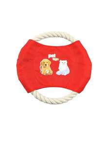 PETSIN 1 Piece Pet Cotton Rope Flying Disc, Durable Bite Training Dog Toy, Pet Chewing Toy, Pet Self-Entertainment Toy, Throwing Toy, Pet - Multicolor - View 12