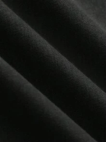 2pcs "Dramatic" Sarcastic Slogan Funny Print Women Casual Outfit, Suitable For Everyday Wear - Black - View 5