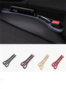 2Pcs Car Seat Gap Filler Organizer, Double-Slot Anti-Leak Storage Box For Phone Key Card, Reduce Friction Noise, Car Interior Accessory - Multicolor - View 10