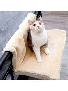 1 Giường treo sang trọng cho mèo - Võng có thể tháo rời, gấp gọn dành cho mèo và chó nhỏ, Tổ ấm bằng polyester ấm cúng cho thú cưng, Thang treo cho mèo có thể tháo rời, giặt được, có thể kết hợp với thiết bị giải trí giúp mèo giải tỏa sự buồn chán. - Nhiều màu - Xem 5