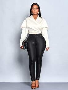 SOLERSUN Chal de satén de unicolor elegante para mujer, estilo de dinero antiguo adecuado para todo tipo de ocasiones, para uso diario y ocio