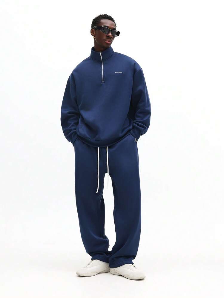 Half Zip Sweatshirt And Jogger Set