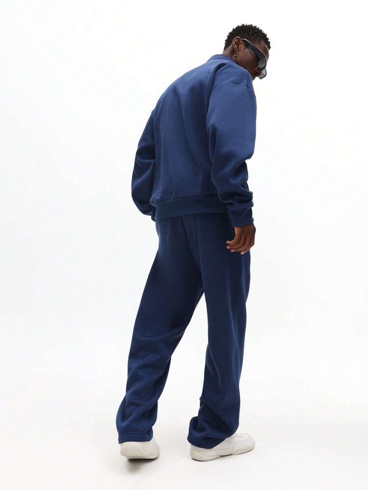 Half Zip Sweatshirt And Jogger Set